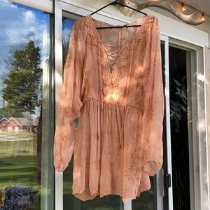 Free People Small lace tunic